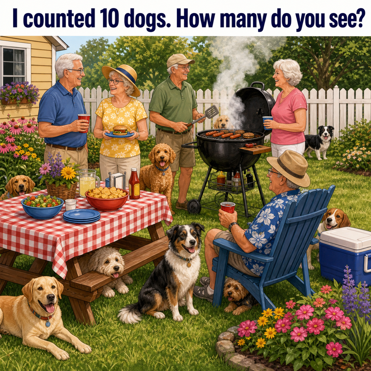 How Many Dogs Are at the Backyard Barbecue? Answer