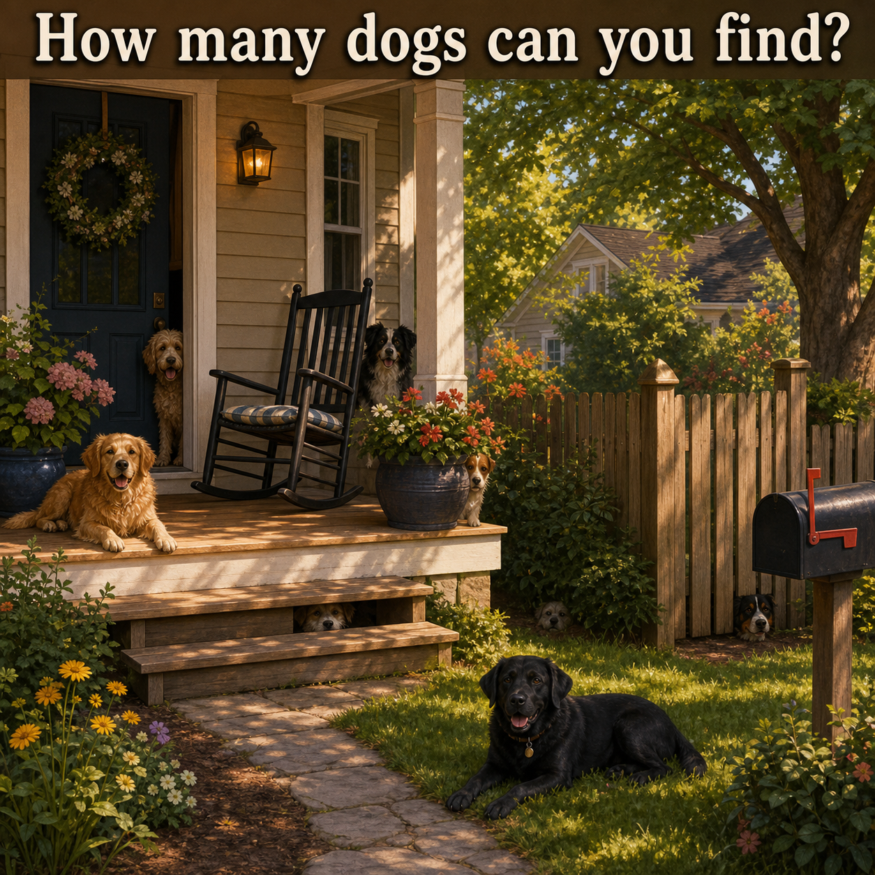 How Many Dogs Can You Find? Answer