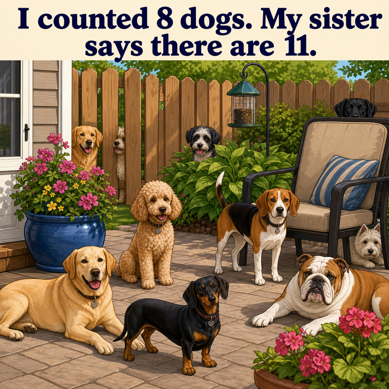 How Many Dogs Can You Find? Answer