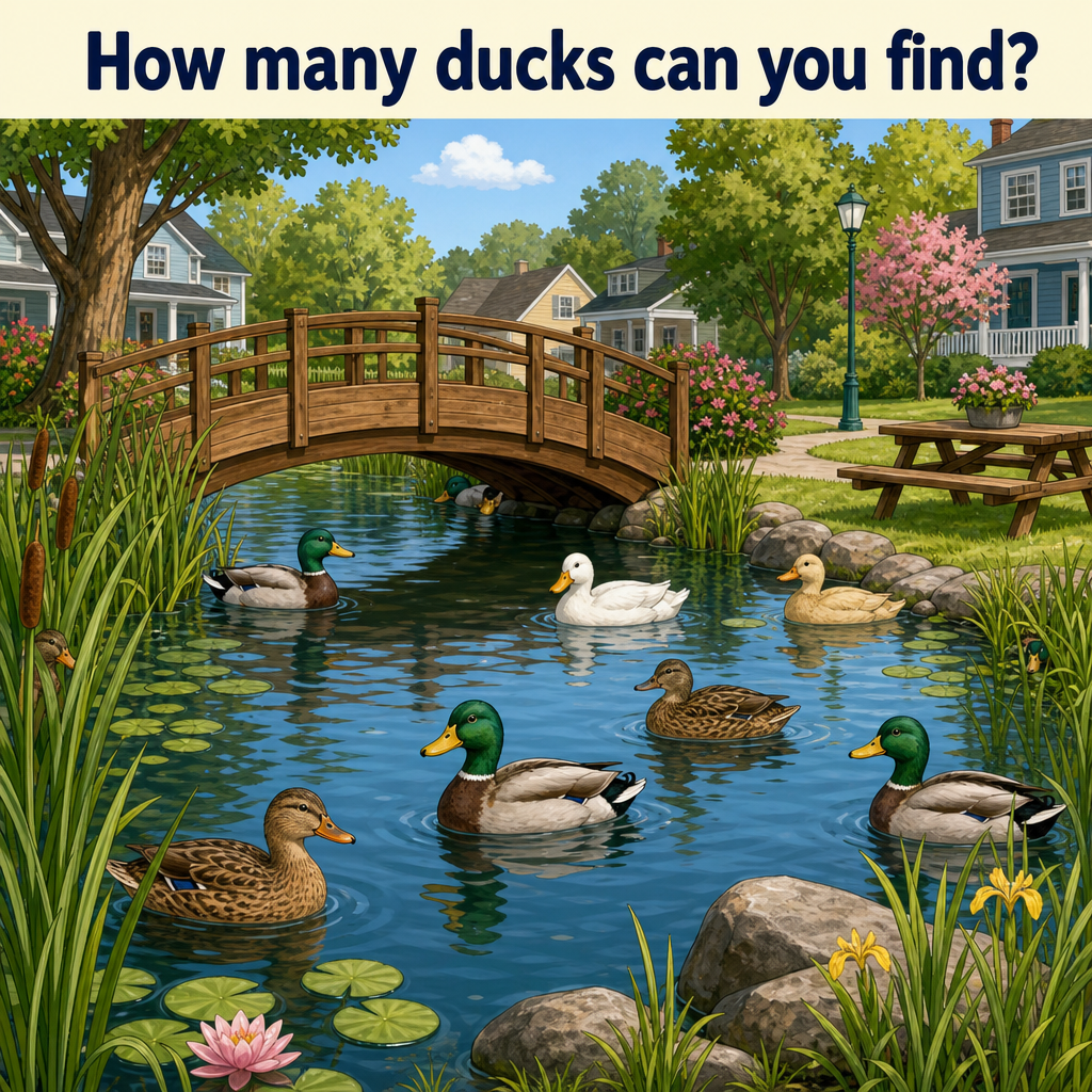How Many Ducks Can You Find? Answer