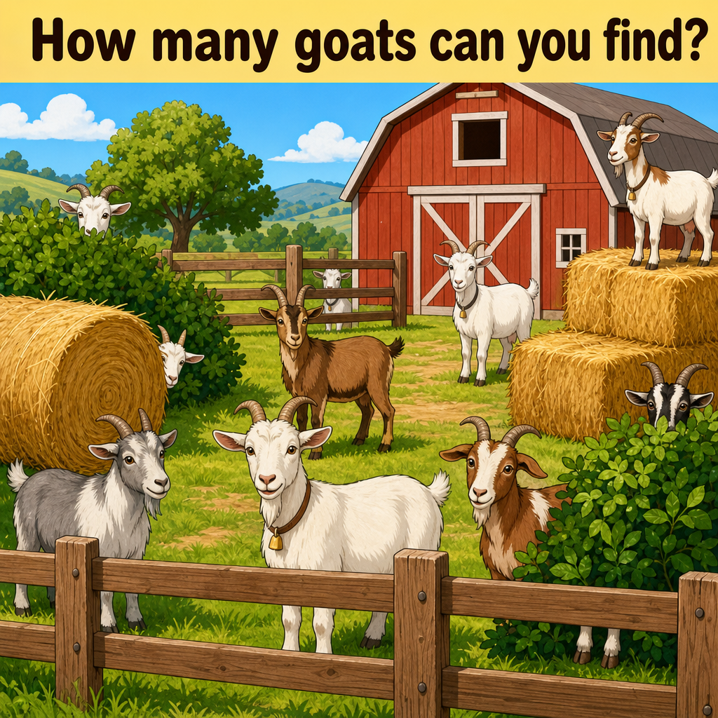 How Many Goats Can You Find? Answer