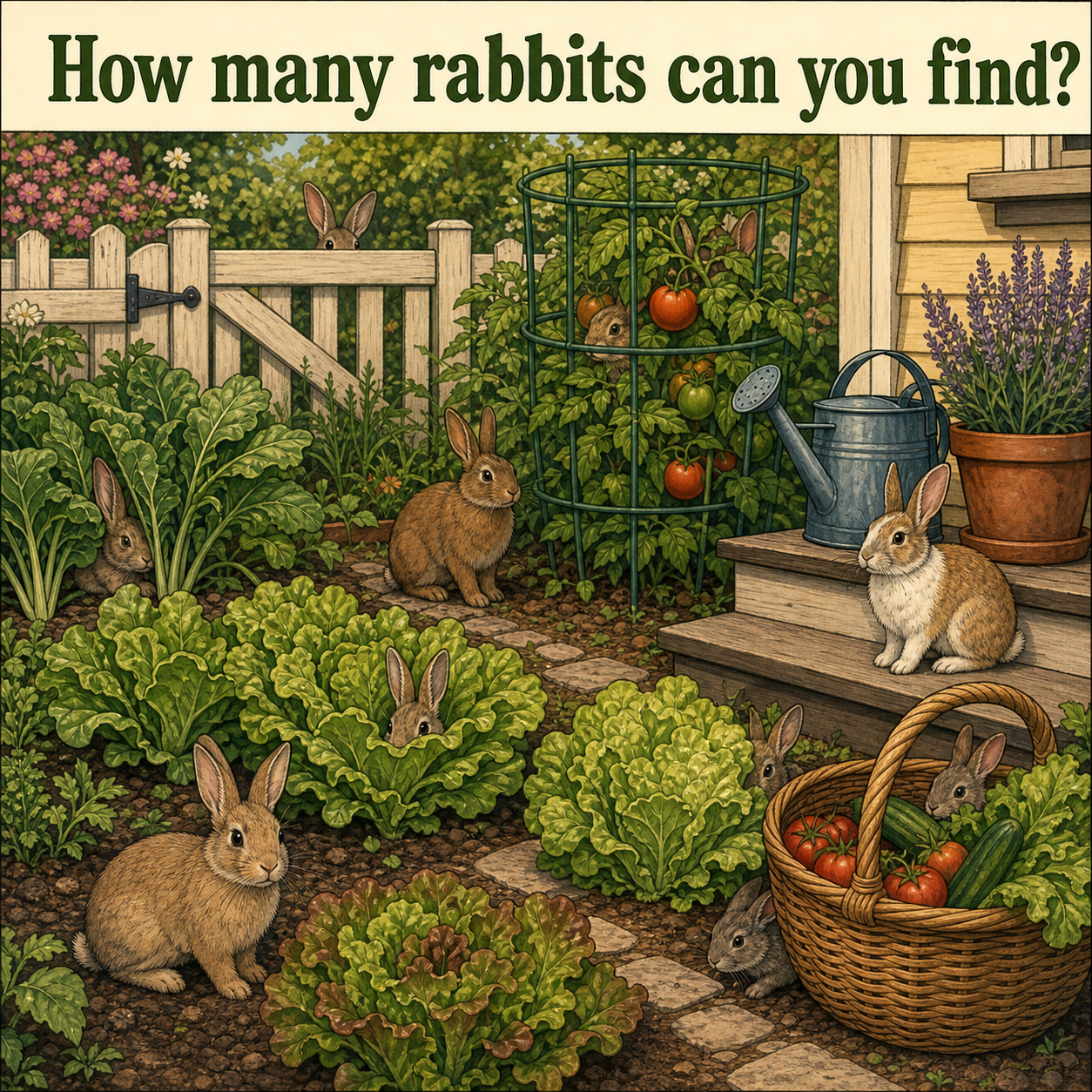 How Many Rabbits Can You Find? Answer