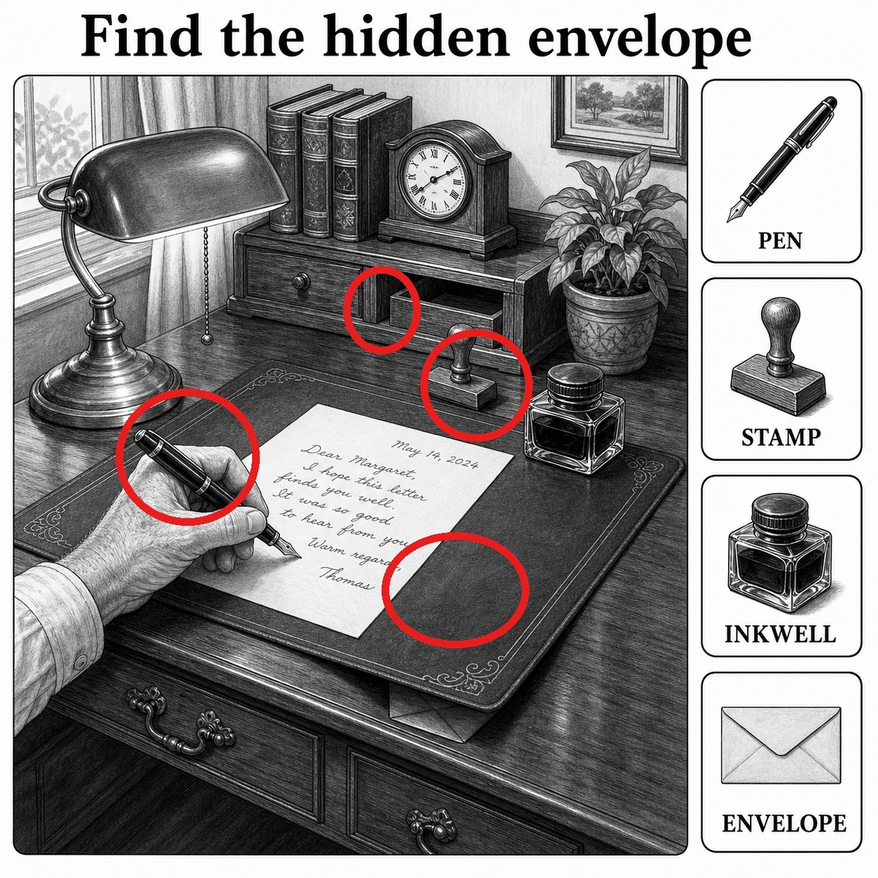 Can You Find the Hidden Envelope? answer image
