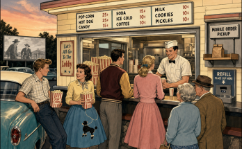 Three Things Are Wrong at This 1950s Drive-In Concession Stand: Answer