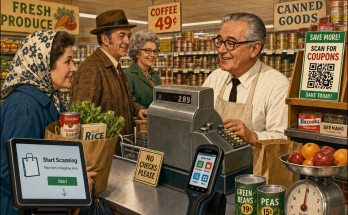 Three Things Are Wrong at This Old Grocery Checkout: Answer