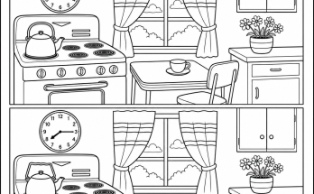 Find the 3 Differences: Kitchen Puzzle Answer