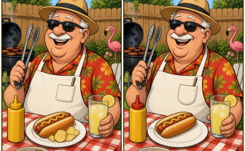Find the 5 Differences: Backyard Barbecue Puzzle Answer