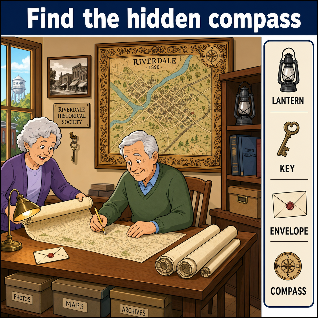 Can You Find the Hidden Compass?