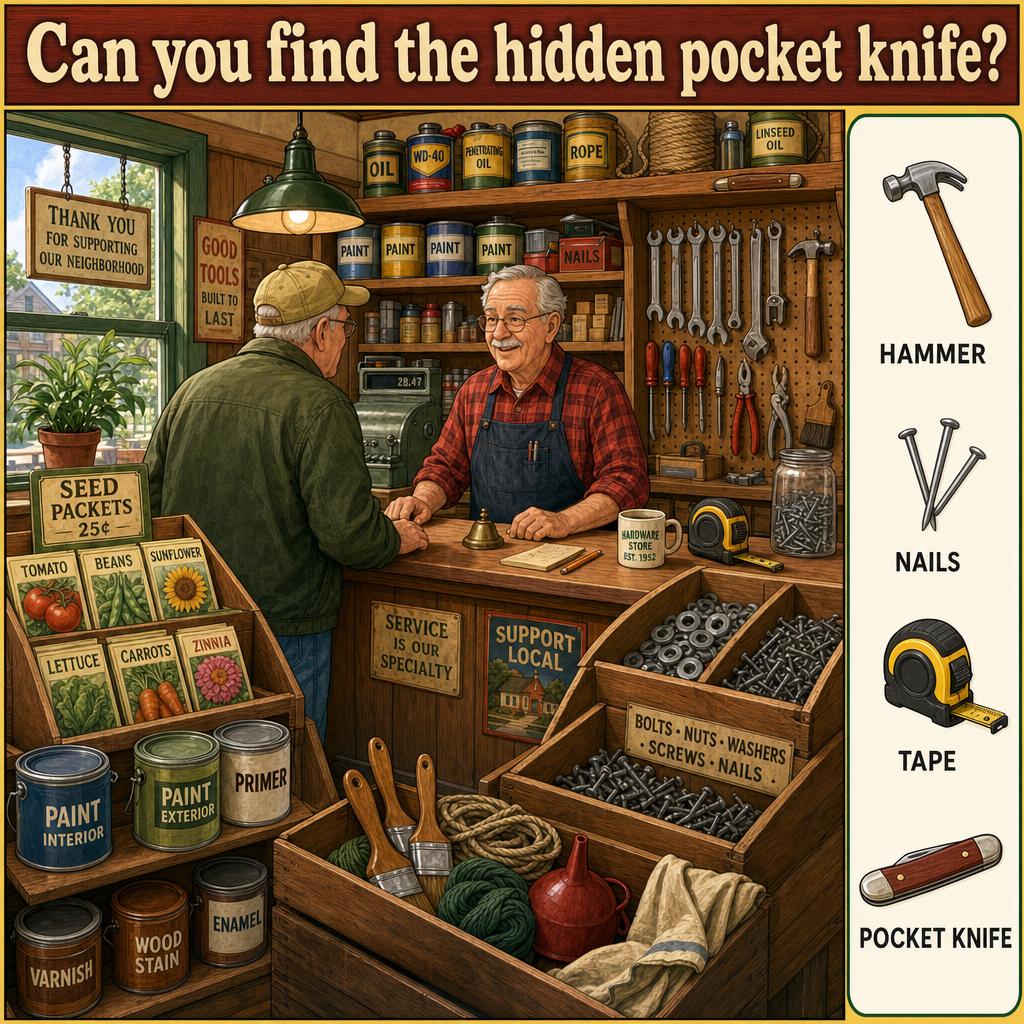 Can You Find the Hidden Pocket Knife?