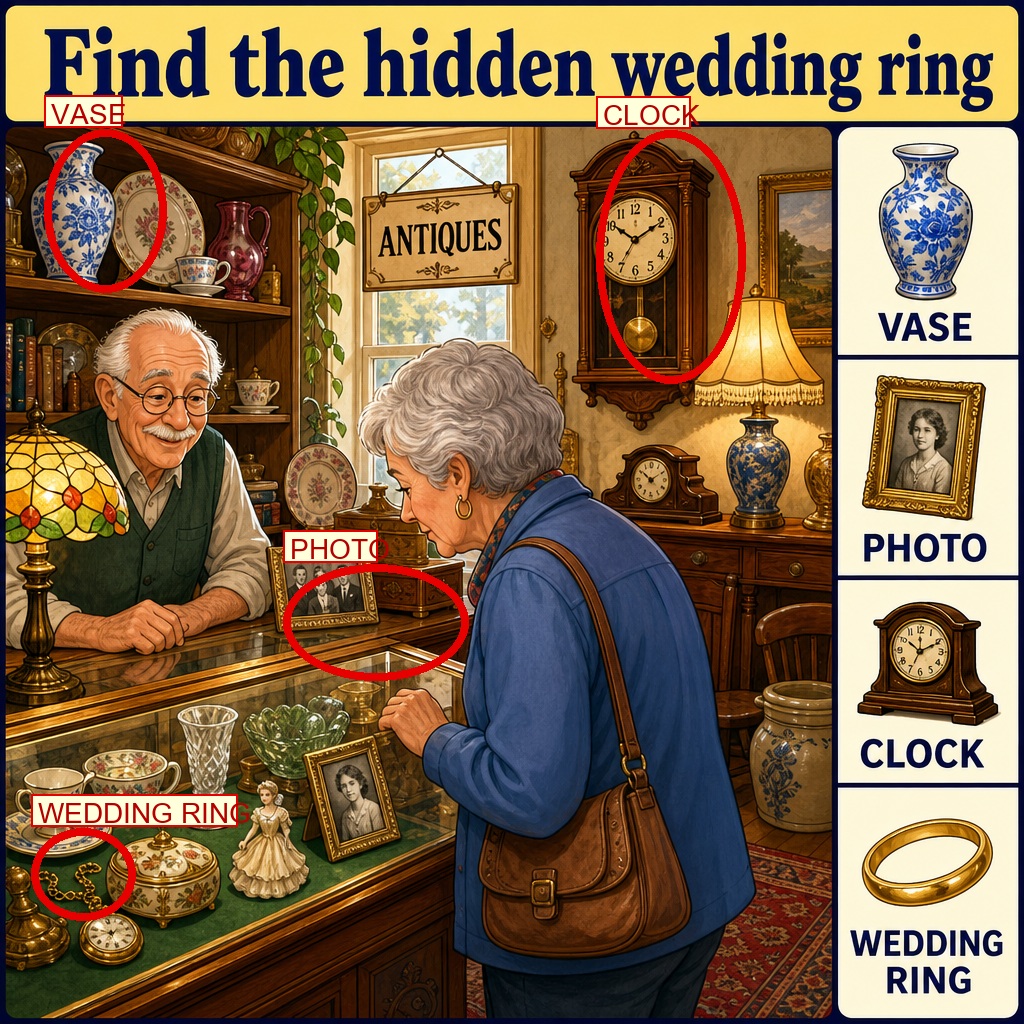 Can You Find the Hidden Wedding Ring? answer image