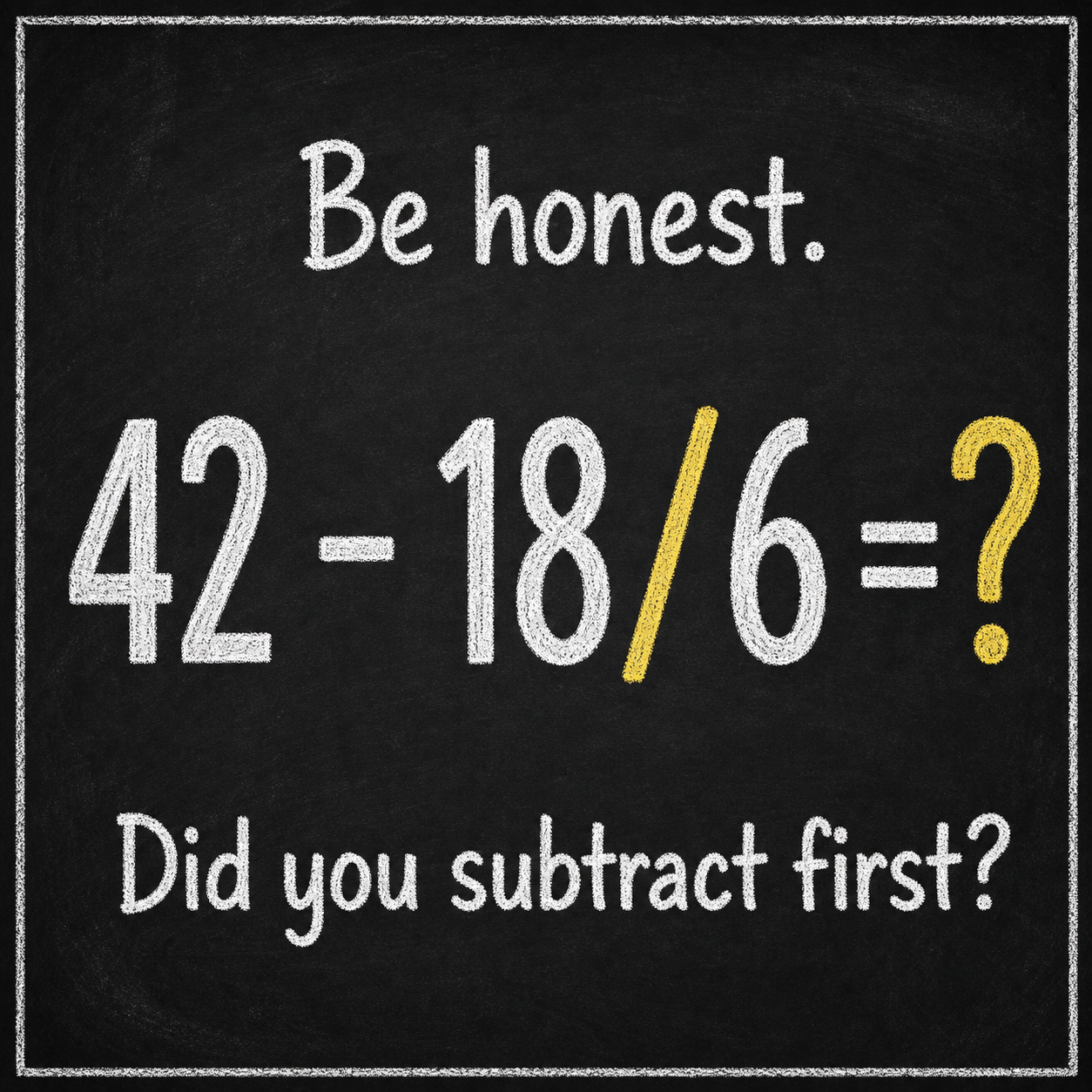 Be Honest: Math Puzzle Answer
