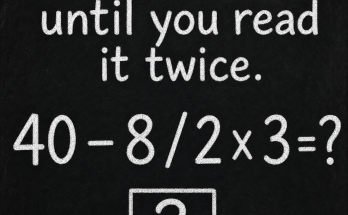 Do Not Answer This Math Puzzle Until You Read It Twice: Answer