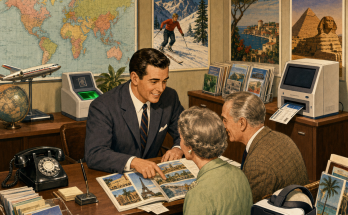 Three Things Are Wrong in This 1960s Travel Agency: Answer