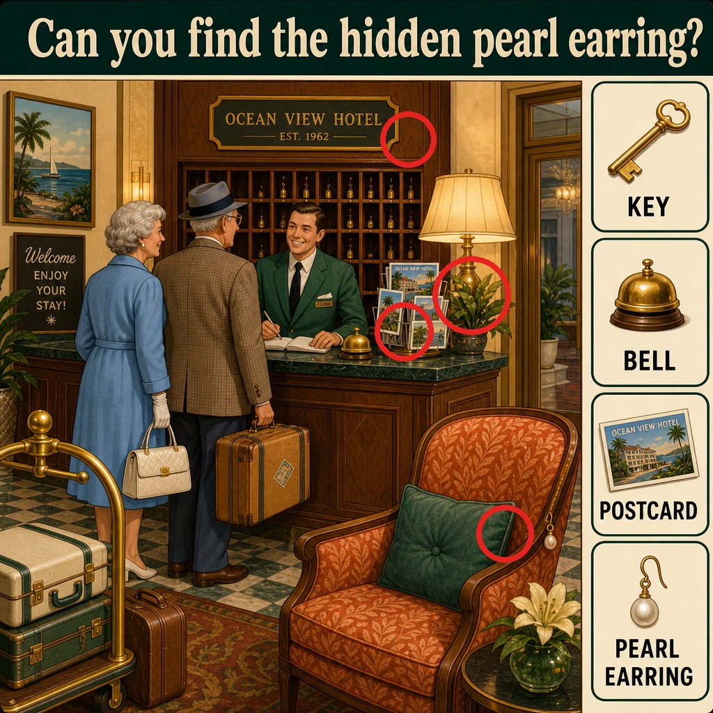 Can You Find the Hidden Pearl Earring? answer image