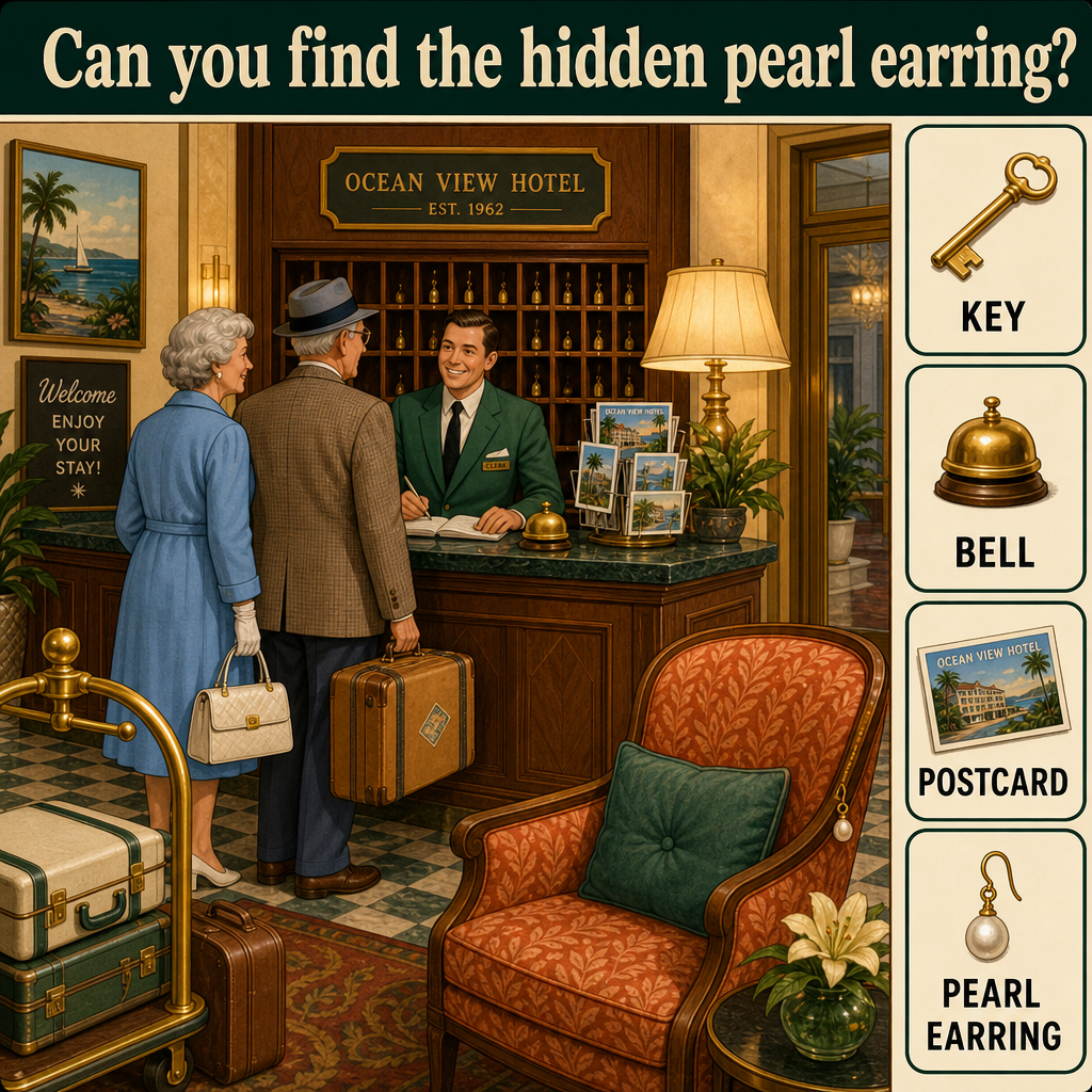Can You Find the Hidden Pearl Earring?
