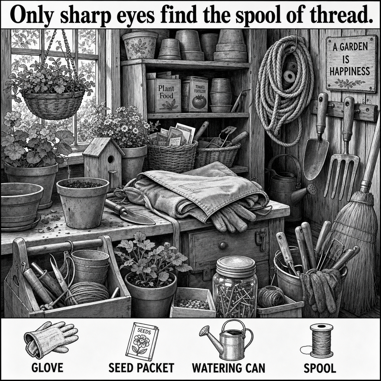 Can You Find the Hidden Spool of Thread?