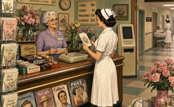 Two Things Are Wrong in This 1950s Hospital Gift Shop: Answer