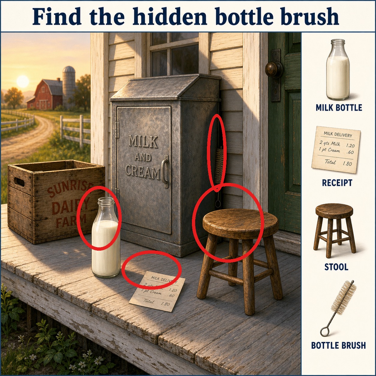 Can You Find the Hidden Bottle Brush? answer image