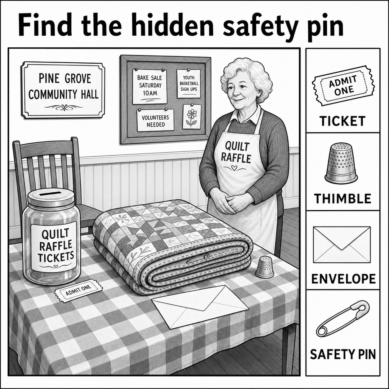 Can You Find the Hidden Safety Pin?
