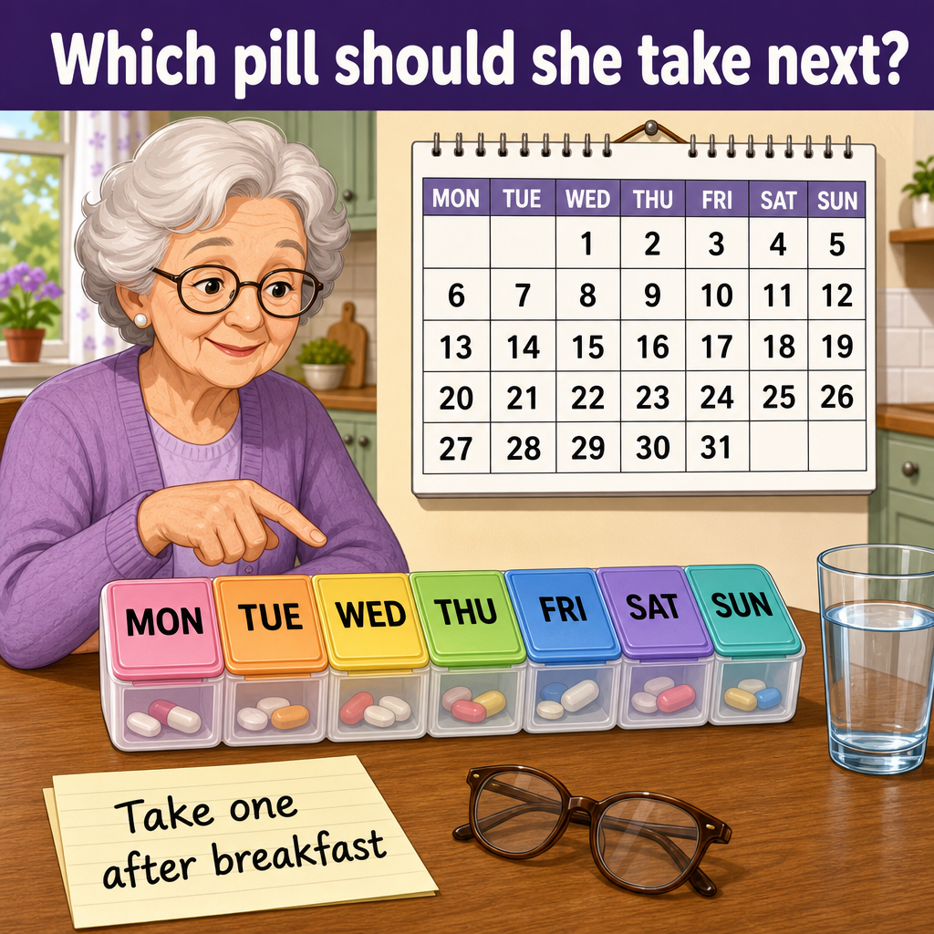 Which Pill Should She Take Next? Answer