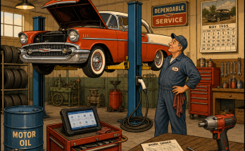 Three Things Are Wrong in This Old Repair Garage: Answer