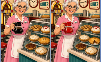 Find the 3 Differences: Diner Pie Case Puzzle Answer