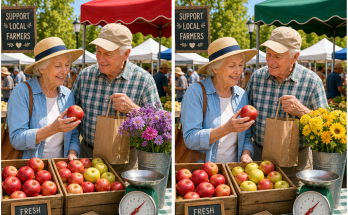 Find the 3 Differences: Farmers Market Puzzle Answer