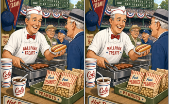 Find the 5 Differences: 1950s Baseball Concession Puzzle Answer