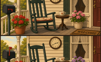Find the 5 Differences: Front Porch Puzzle Answer