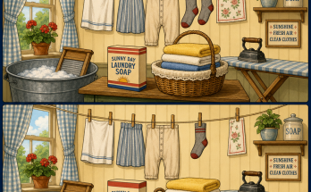 Find the 5 Differences: Laundry Room Puzzle Answer