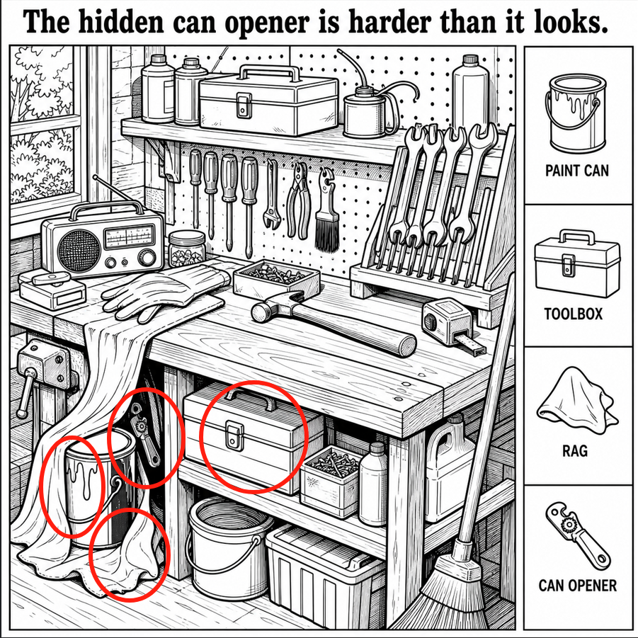 Can You Find the Hidden Can Opener? answer image