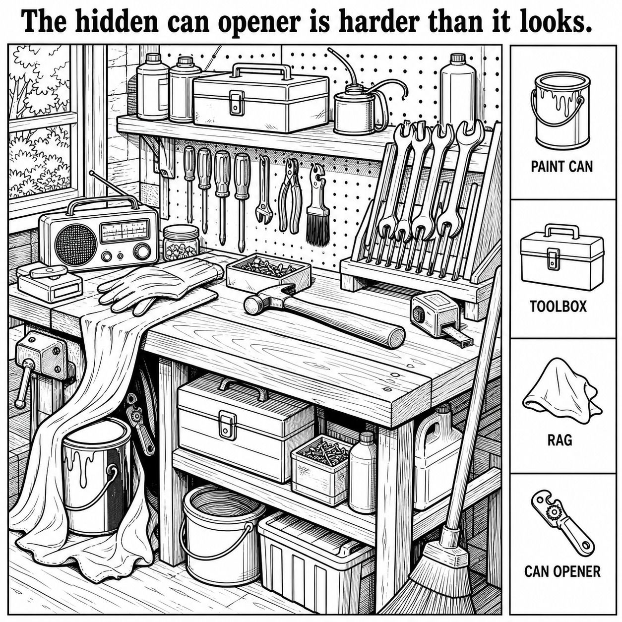 Can You Find the Hidden Can Opener?