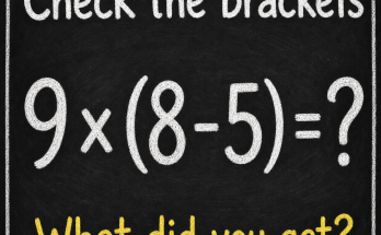 Check the Brackets First: Math Puzzle Answer
