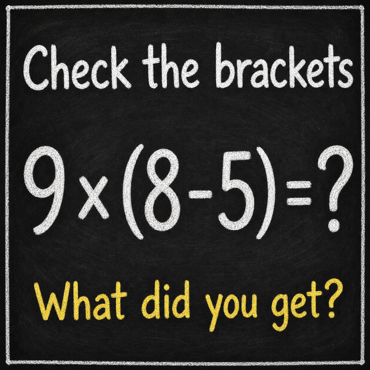 Check the Brackets First: Math Puzzle Answer