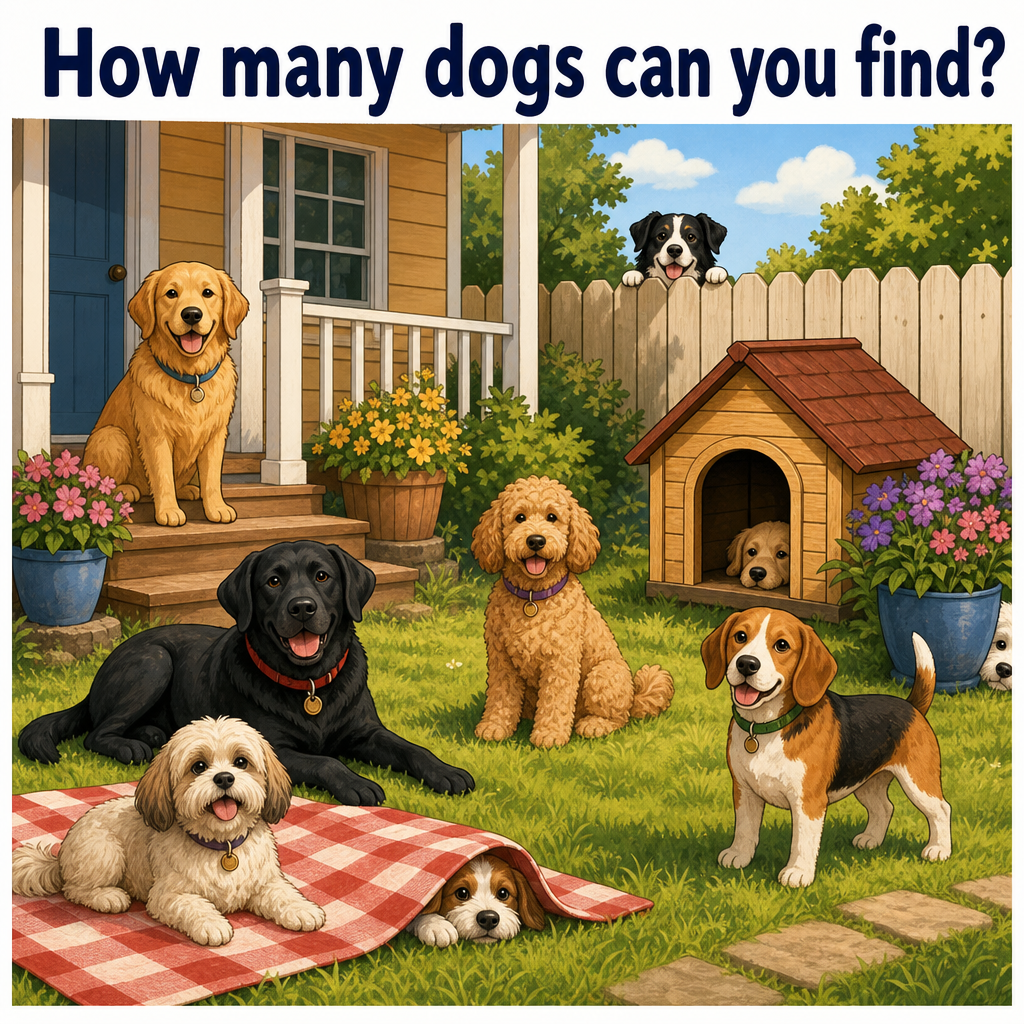 How Many Dogs Can You Find? Answer
