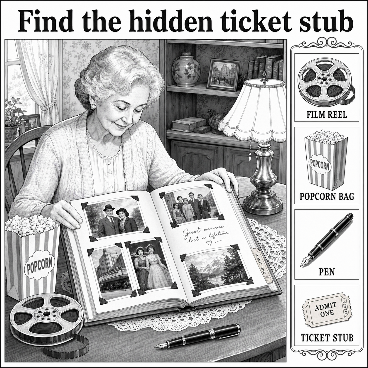 Can You Find the Hidden Ticket Stub?