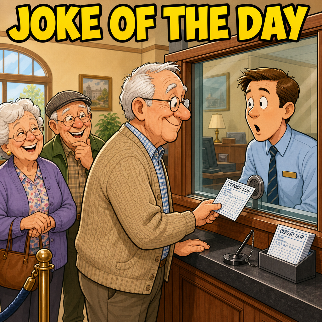 Joke of the Day: The Bank Line