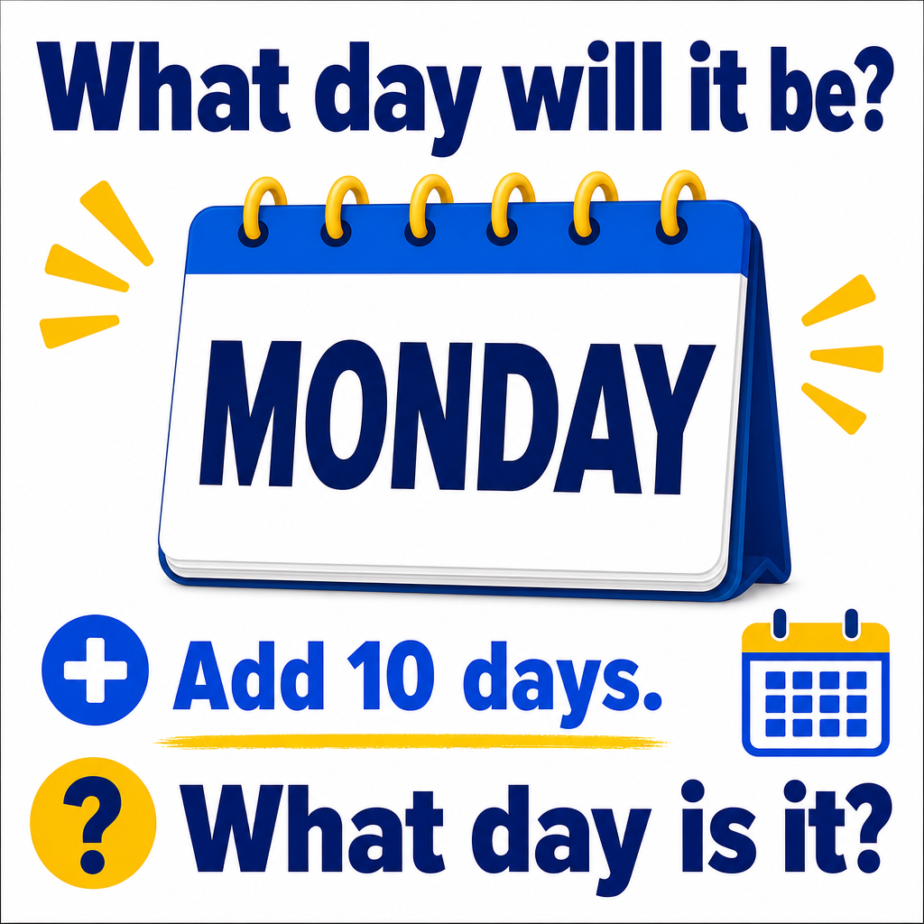 Monday Plus 10 Days: Calendar Puzzle Answer