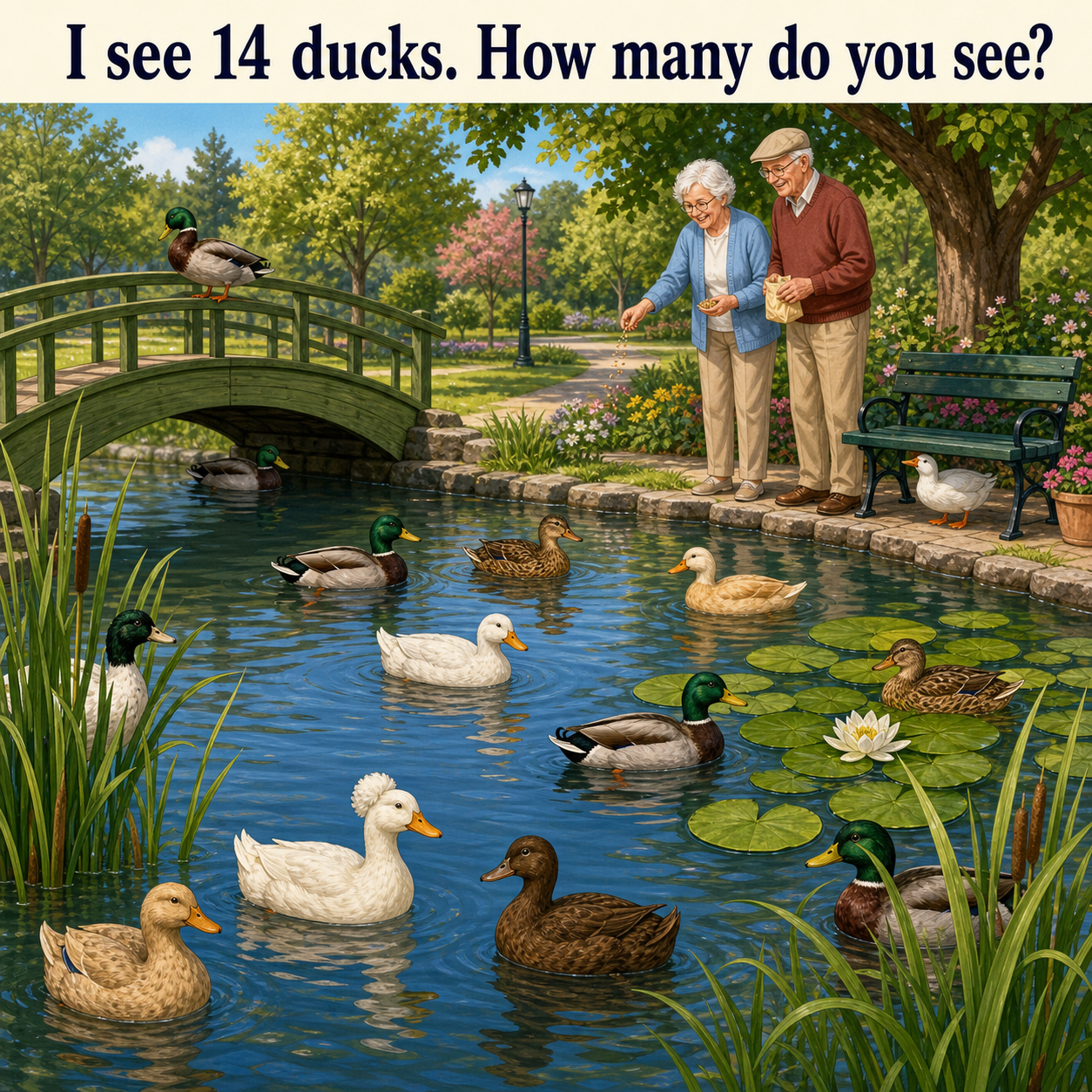 How Many Ducks Are in the Pond? Answer