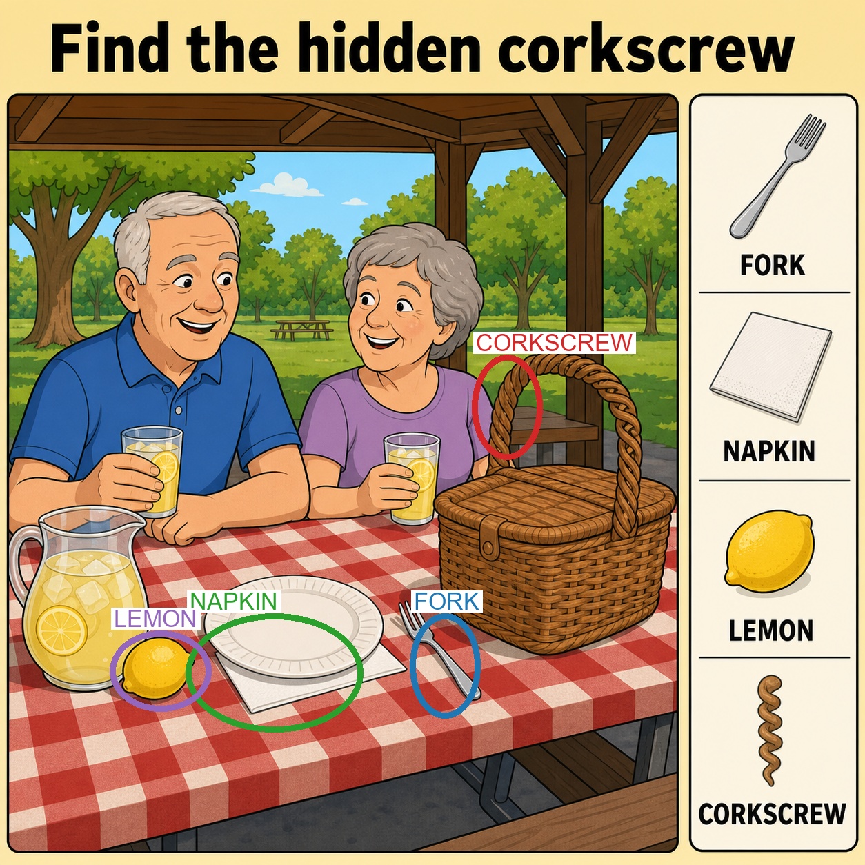 Can You Find the Hidden Corkscrew? answer image