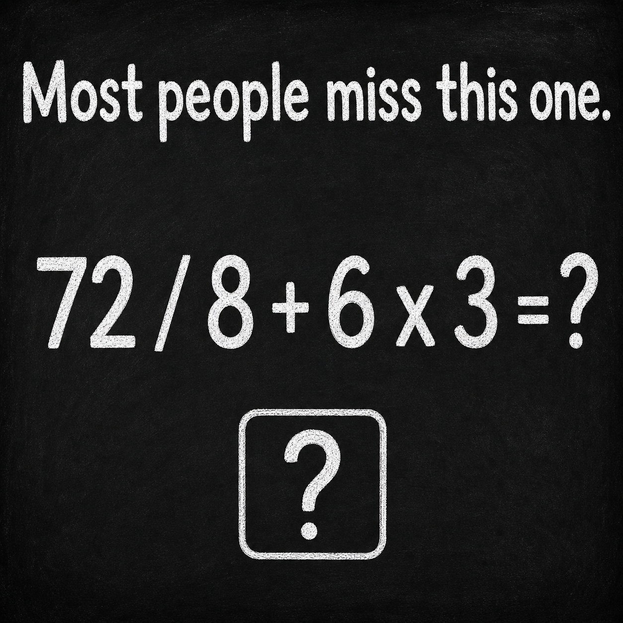 Most People Miss This Math Puzzle: Answer