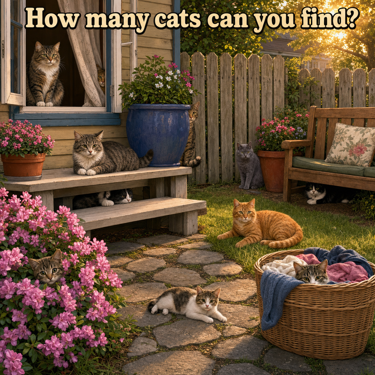 How Many Cats Can You Find? Answer