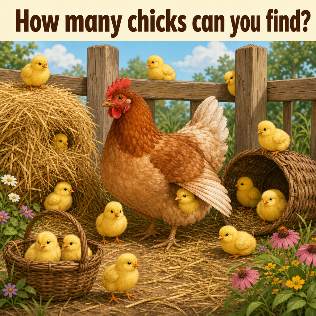 How Many Chicks Can You Find? Answer