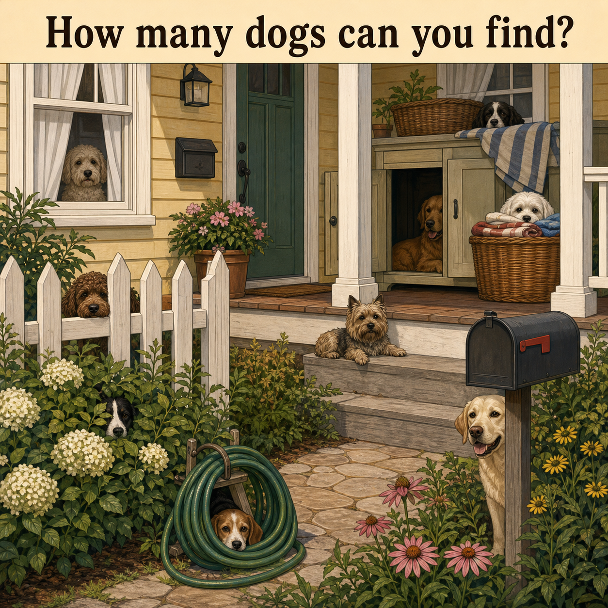 How Many Dogs Can You Find? Answer