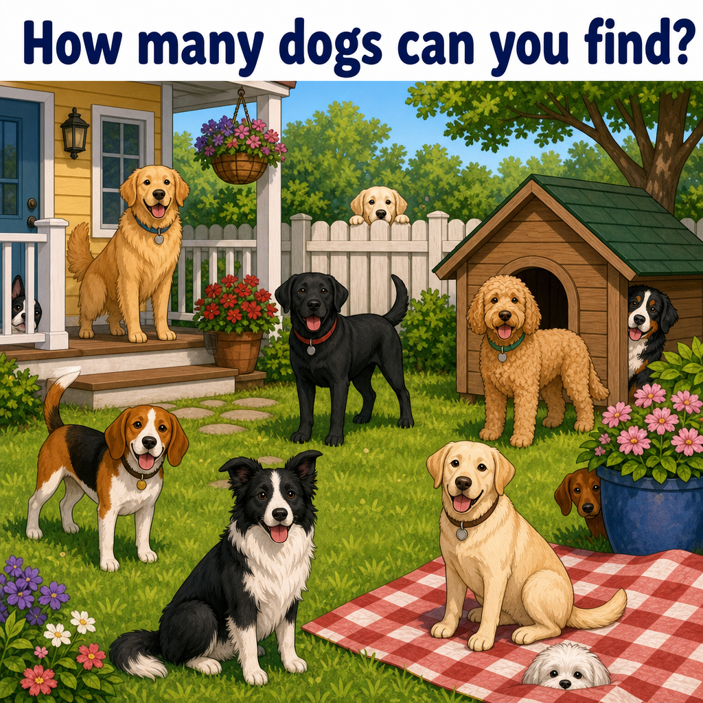 How Many Dogs Can You Find? Answer