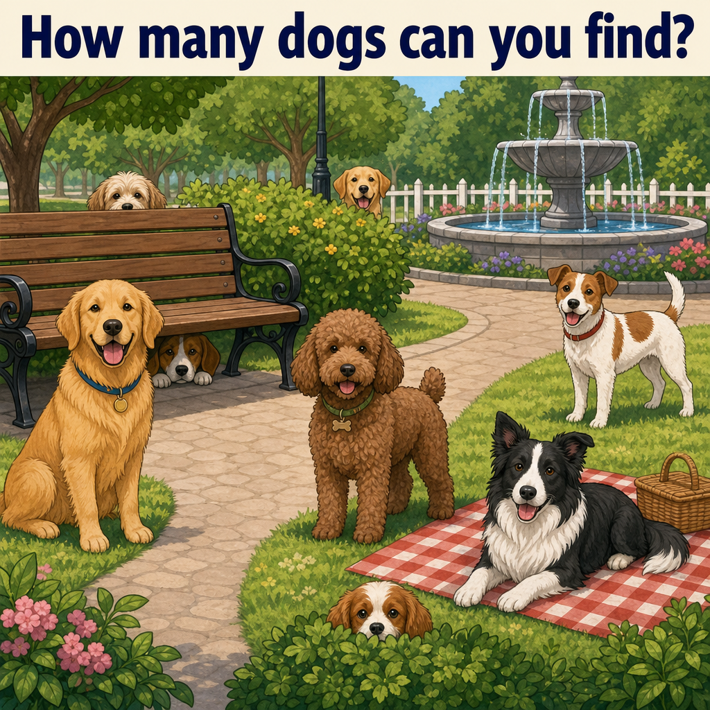 How Many Dogs Can You Find? Answer