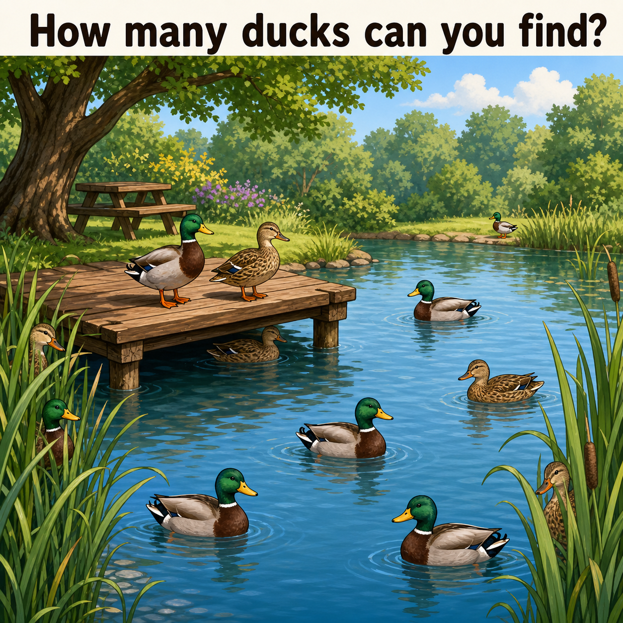 How Many Ducks Can You Find? Answer