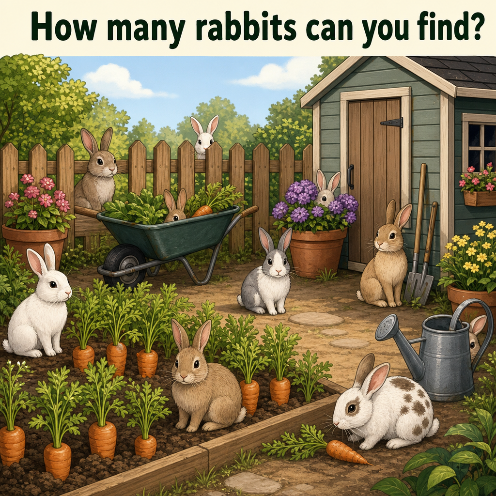 How Many Rabbits Can You Find? Answer