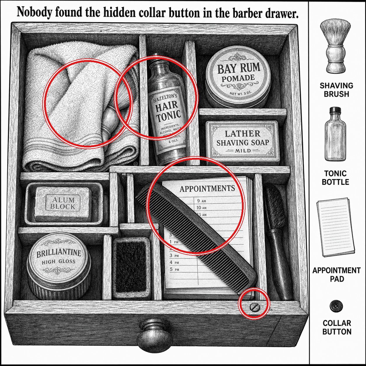Can You Find the Hidden Collar Button? answer image