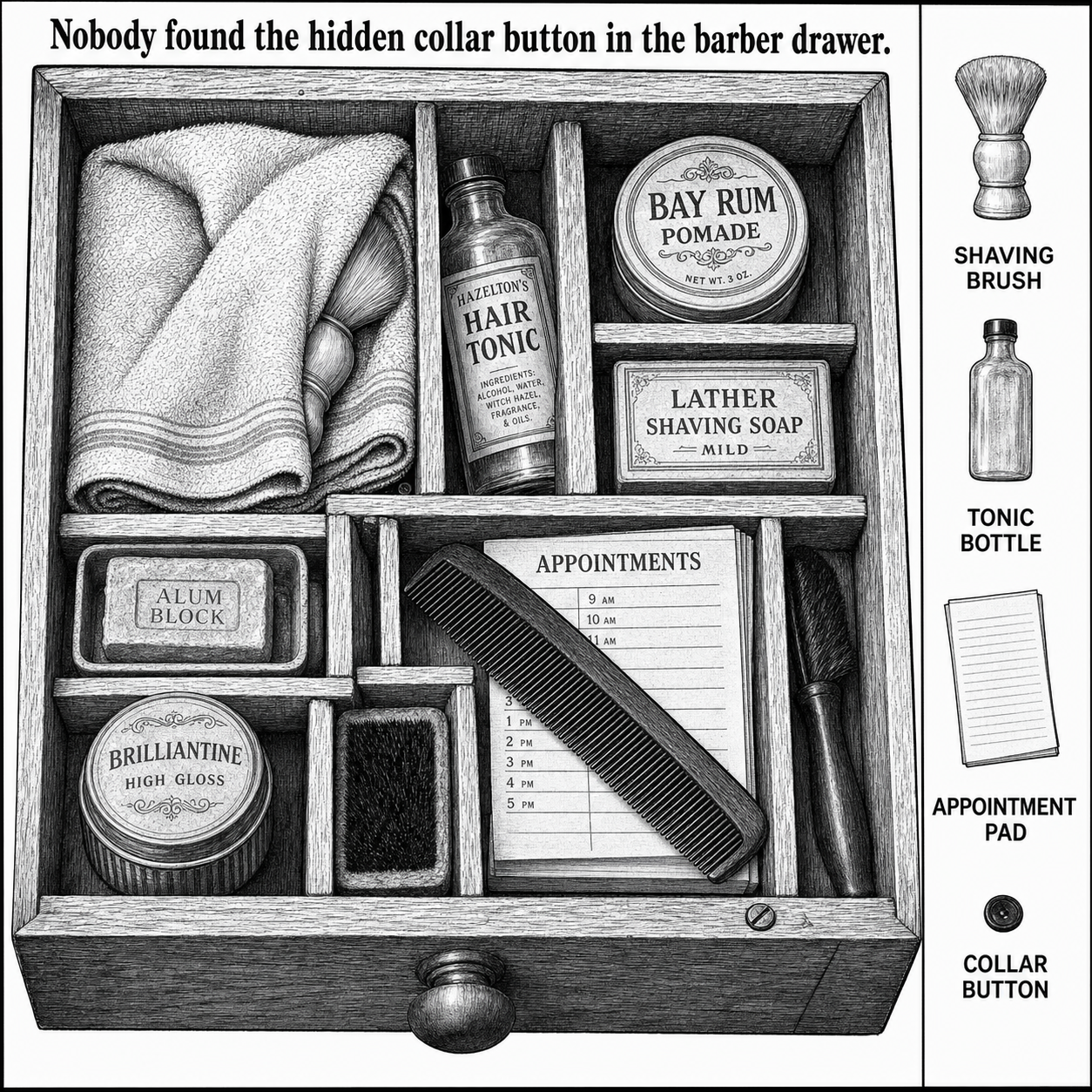 Can You Find the Hidden Collar Button?